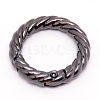 Zinc Alloy Spring Gate Rings PALLOY-WH0081-51A-05-1