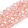 Electroplate Glass Beads Strands EGLA-A034-T4mm-A34-1