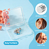 8Pcs 4 Style Clear Cubic Zirconia Flat Round Clip-on Earrings EJEW-TA0001-15-4
