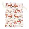 Christmas Theme Cotton Fabric Cloth Bag ABAG-H104-B17-2