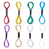 8 Skeins 8 Colors 6-Ply Polyester Metallic Embroidery Floss DIY-TAC0020-73-1