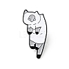 Cartoon Cat Enamel Pin JEWB-J005-10A-EB-1