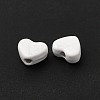 Heart Spray Painted Alloy Beads FIND-G053-01O-2