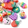 20Pcs 10 Style Handmade Polymer Clay Charms CLAY-YW0001-75-2
