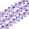 Handmade Bumpy Lampwork Beads Strands LA-CBA05D6-01-11-1