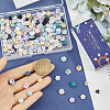 240Pcs 3 Styles Opaque Resin Beads RESI-SC0036-64-3
