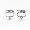 Alloy Stud Earring Findings LS-PALLOY-ZX030-17AS-RS-2