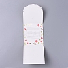Envelope and Floral Pattern Thank You Cards Sets DIY-I029-01D-2