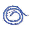 Natural Blue Agate Beads Strands G-F596-12C-4mm-2