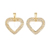 Brass Micro Pave Cubic Zirconia Pendants KK-I475-05G-04-1