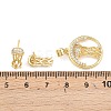 Brass Micro Pave Cubic Zirconia Pendant & Stud Earrings Sets for Women SJEW-F227-01H-G-3