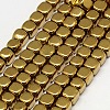 Electroplate Non-magnetic Synthetic Hematite Beads Strands G-J172-2x2mm-07-1