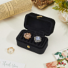 1Pc Mini Rectangle Velvet Ring Storage Boxes with Snap Buttons CON-BBC0001-19-4