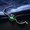 Halloween Witch Luminous Bracelets BJEW-BB14746-5