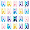 20Pcs UV Plating Opaque Acrylic European Beads OACR-TADJ0001-16H-2