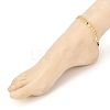 Brass Curb Chains Anklets AJEW-AN00301-4