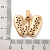 Brass Micro Pave Cubic Zirconia Pendants KK-C076-29W-G01-3
