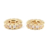 Brass Micro Pave Clear Cubic Zirconia Beads CU-CBAF71E-02G-1