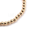 Alphabet Style Brass Stretch Charm Bracelet Sets BJEW-JB05373-4