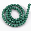 Opaque Solid Color Glass Beads Strands EGLA-A034-P8mm-D19-2