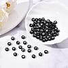Craft Black Acrylic Beads SACR-YW0001-05-7