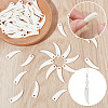60Pcs Opaque Acrylic Pendants OACR-SP0002-35-6