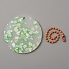 Translucent Acrylic Disc Pendant Keychain KEYC-WH0027-85D-01-2