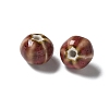 Vintage Porcelain Pumpkin Beads PORC-L080-H15-2