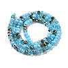 Glass Beads Strands EGLA-A034-M4mm-15-3