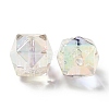 Two Tone UV Plating Rainbow Iridescent Acrylic Beads TACR-D010-02E-3