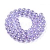 Electroplate Transparent Glass Beads Strands X-GLAA-T032-T8mm-AB01-3
