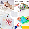 8Sheets 2 Styles EVA Self-adhesive Stickers STIC-GF0001-41-5