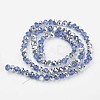 Electroplate Transparent Glass Beads Strands EGLA-A034-T2mm-M03-2