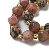 Natural Rhodonite Beads Strands G-K387-A15-01-3