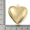 Heart Brass Pendants KK-N254-98G-03-3
