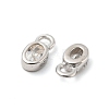 Real Platinum Plated Rhodium Plated 925 Sterling Silver Charms STER-K176-03C-P-3