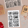 1 Sheet PVC Plastic Clear Stamps DIY-GL0004-73-3