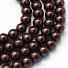 Baking Paint Glass Pearl Bead Strands X-HY-Q003-3mm-40-1