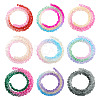  9 Strands 9 Colors Transparent Baking Paint Glass Bead Strands GLAA-TA0001-43-13