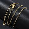1.5MM Brass Dapped Chain Necklaces for Women KK-CBA4FD4-14G-3