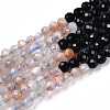 Natural & Synthetic Mixed Gemstone Beads Strands G-D080-A01-03-09-4