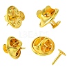 Brass Lapel Pin Backs KK-YW0002-23G-1