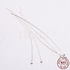 925 Sterling Silver Flat Head Pins X-STER-K017-50mm-S-3