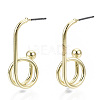 Iron Stud Earrings EJEW-N046-002LG-RS-3