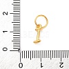 925 Sterling Silver Letter Charms with Jump Rings LS-STER-R008-01G-I-3