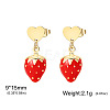304 Stainless Steel Stud Dangle Earrings WG2FA29-04-1