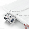 925 Sterling Silver Cubic Zirconia Pendant Necklaces NJEW-FF0005-49AS-3