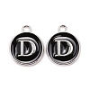 Platinum Plated Alloy Charms ENAM-S118-02D-P-1