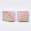 Resin & Walnut Wood Cabochons RESI-S358-90E-2