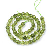 Synthetic Peridot Beads Strands X-G-S149-35-8mm-3